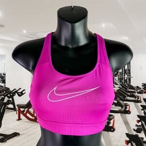 Nike Women's Small Pink Dri-Fit Impact High Support Strappy Sports Bra Athletic
